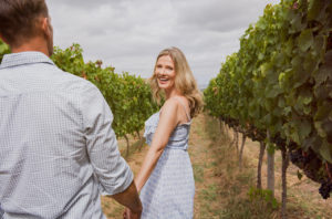 The Stonehaus- Loving couple in vineyard